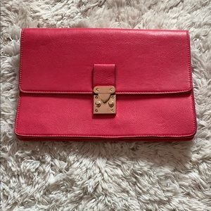 The Limited pink clutch